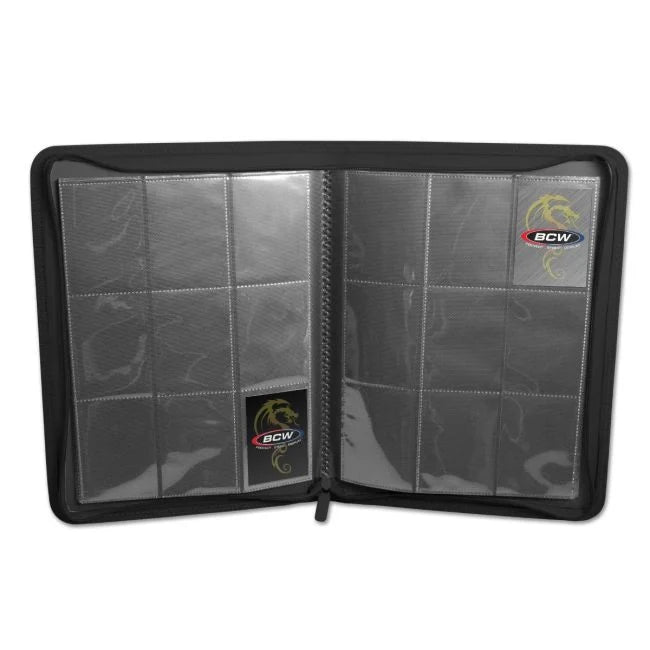 Z-Folio Binder 9 Pocket Black 1-ZF9-BLK