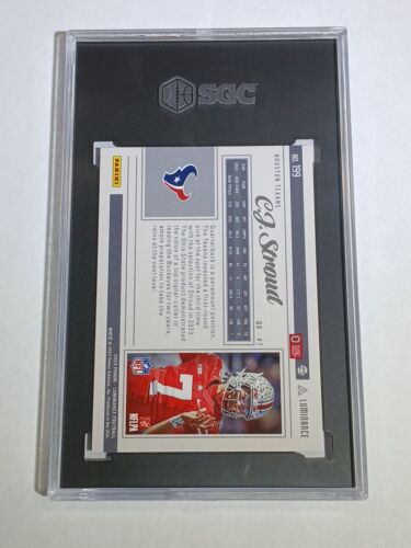 2023 Panini Luminance Blue CJ Stroud 088/150 Rookie #199 SGC 10 Houston Texans