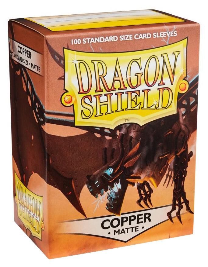 Dragon Shield Standard Size Sleeves Copper Matte 100CT #11016