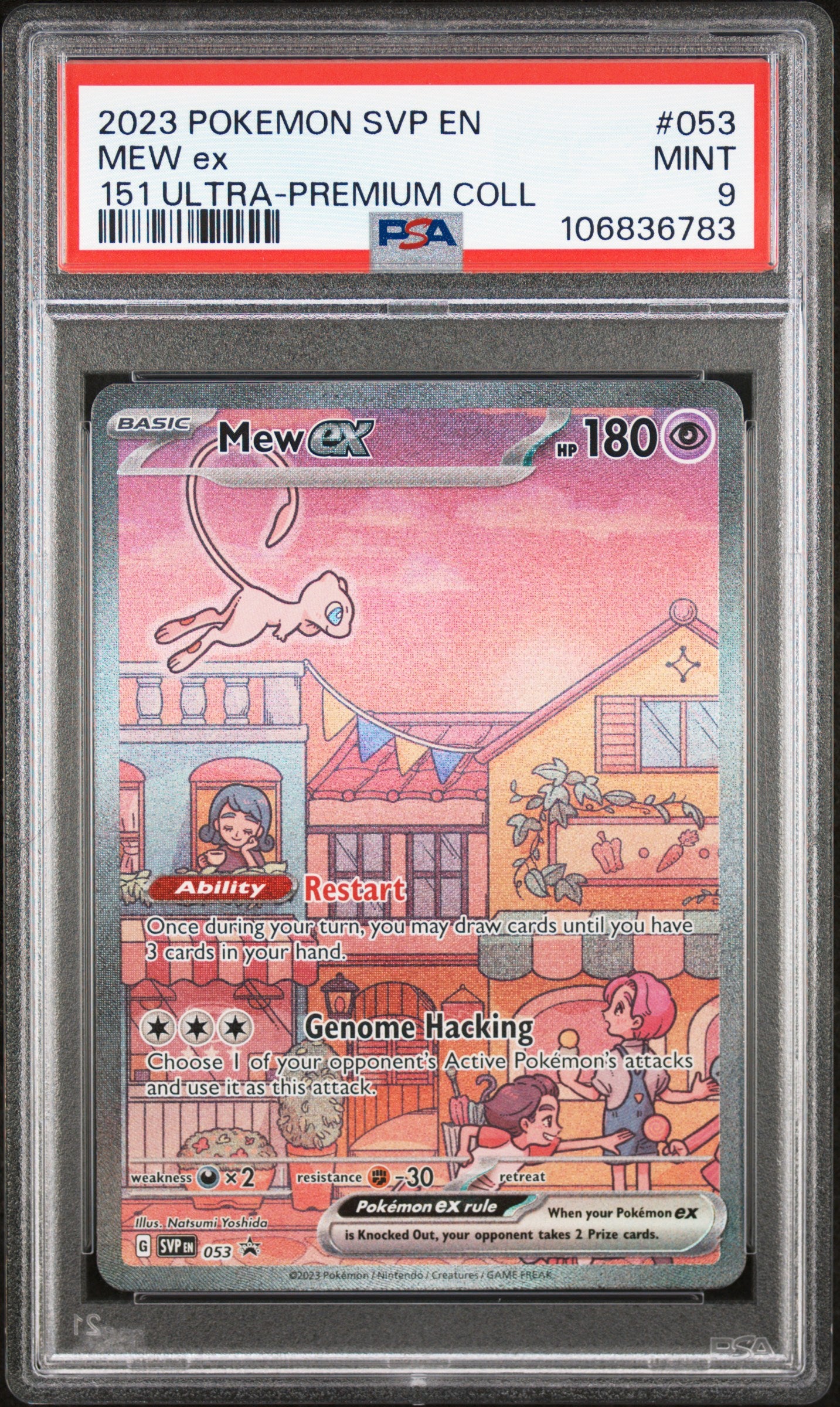 2023 Pokemon Svp En-Sv Black Star Promo #053 Mew Ex 151 Ultra-Premium Coll PSA 9