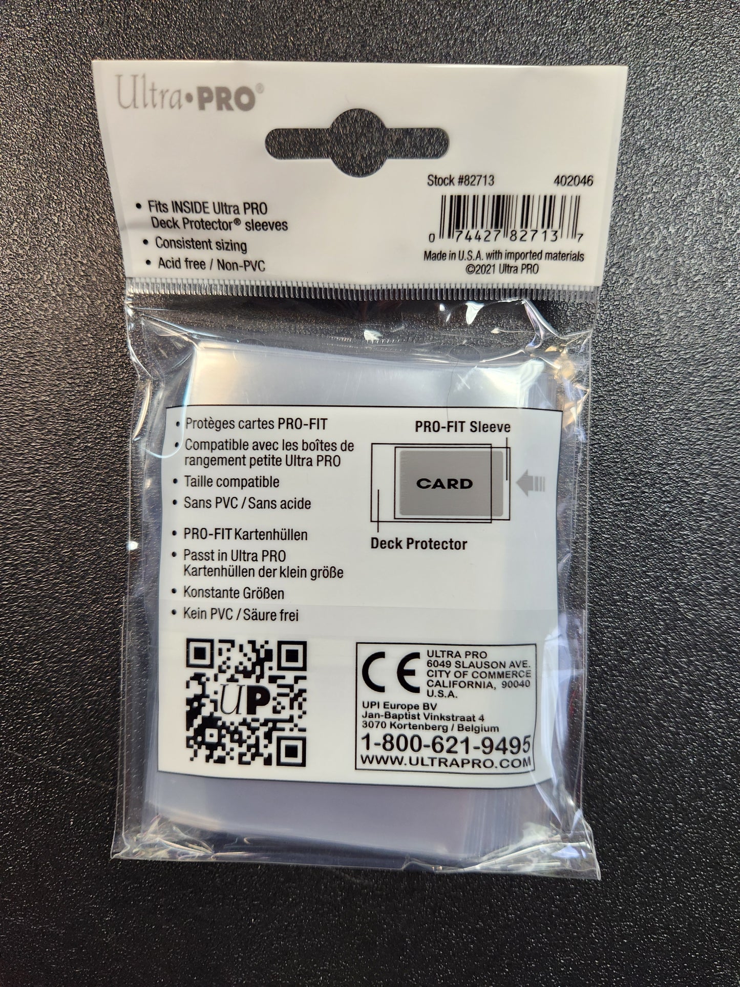 Ultra Pro Fit Sleeves 100 Inner Sleeves Small 60mm x 87mm