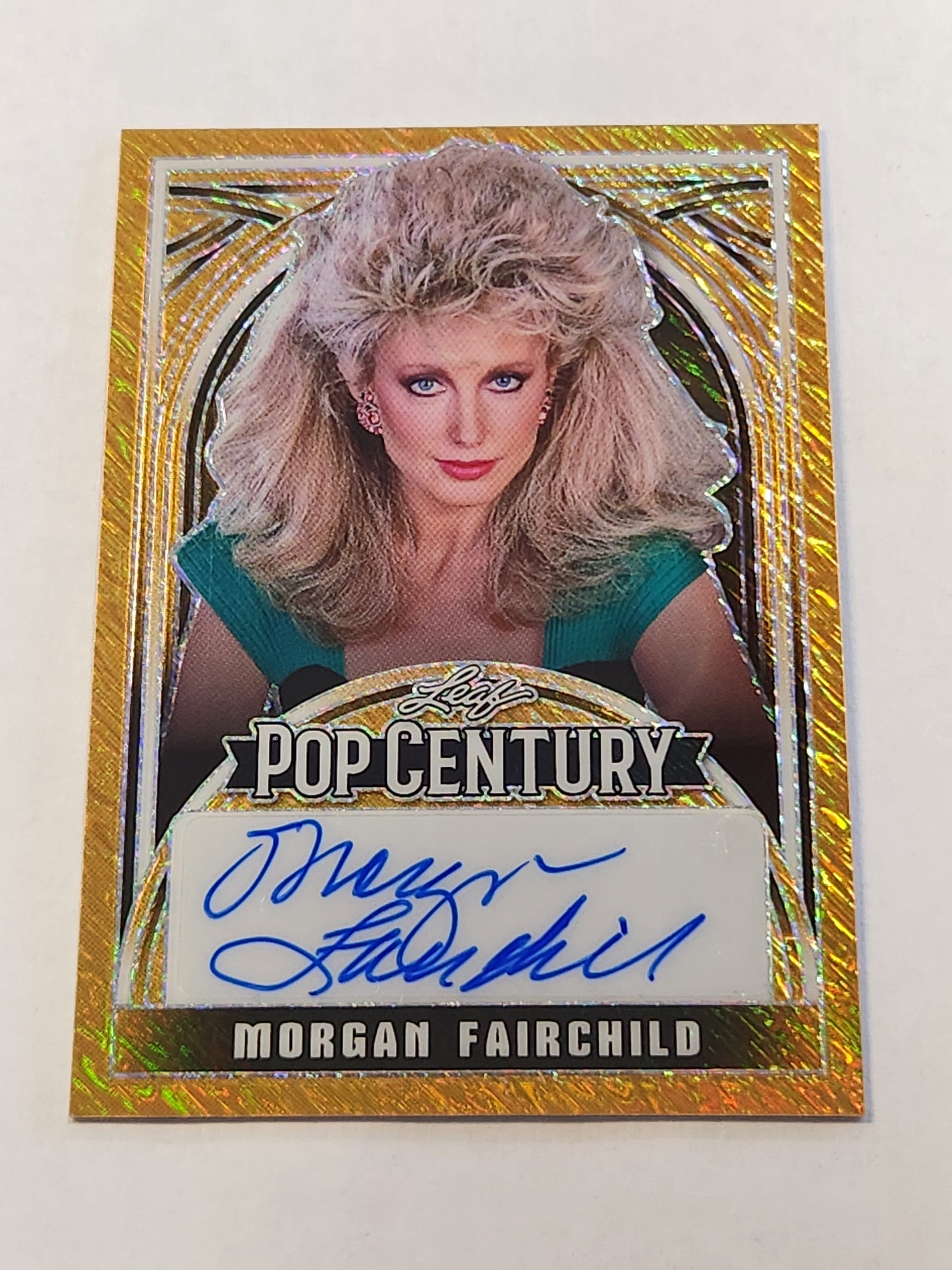 2024 Leaf Pop Century Morgan Fairchild Auto Gold Shimmer #1/1 One of One