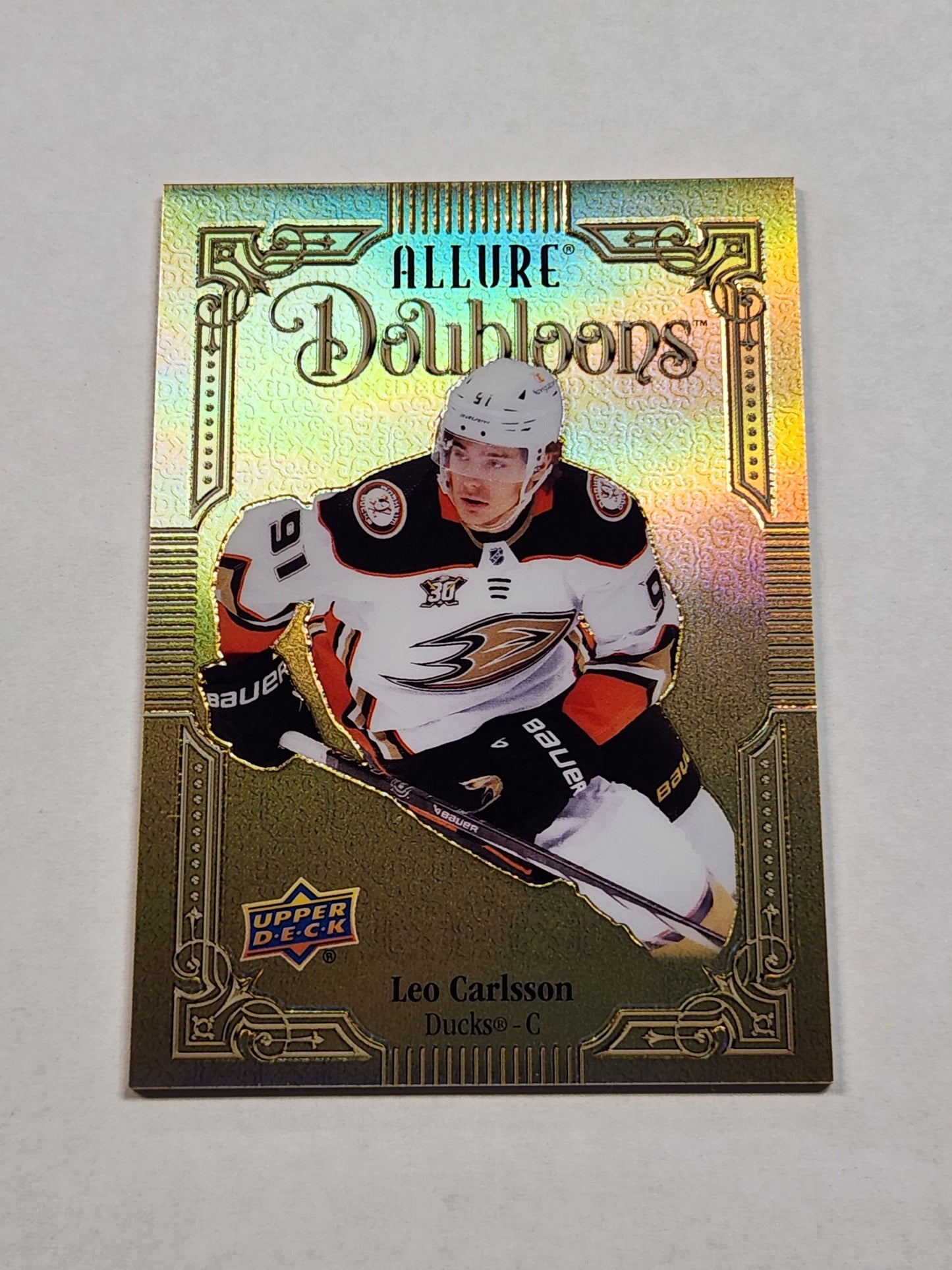 2023-24 Upper Deck Allure Doubloons Leo Carlsson DB-3 SP