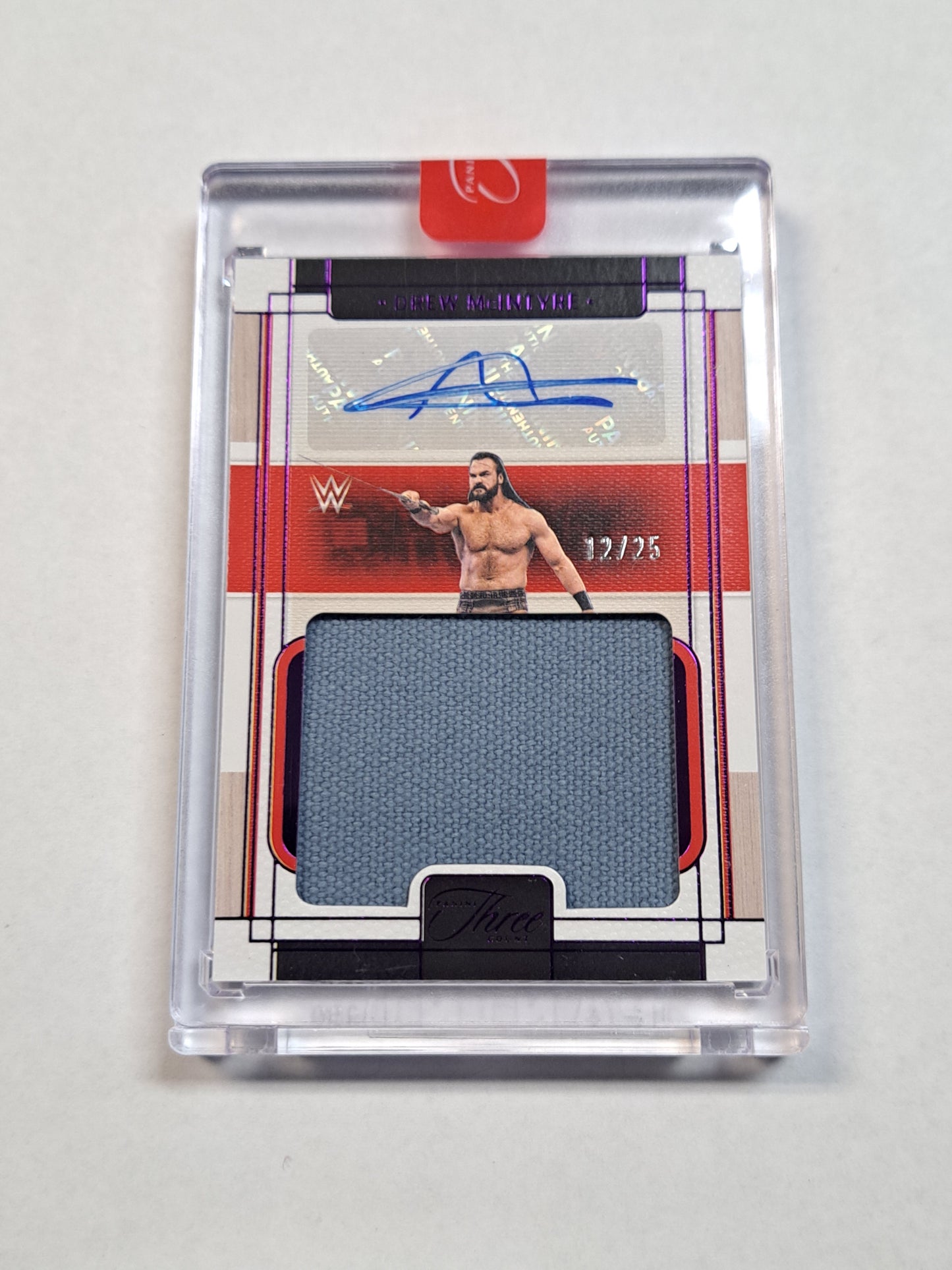 2024 Panini Three Count Drew McIntyre Patch WWE Card