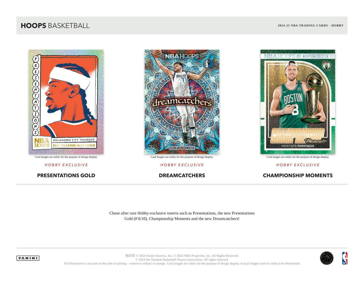 Panini 2024-25 NBA Hoops Hobby Box