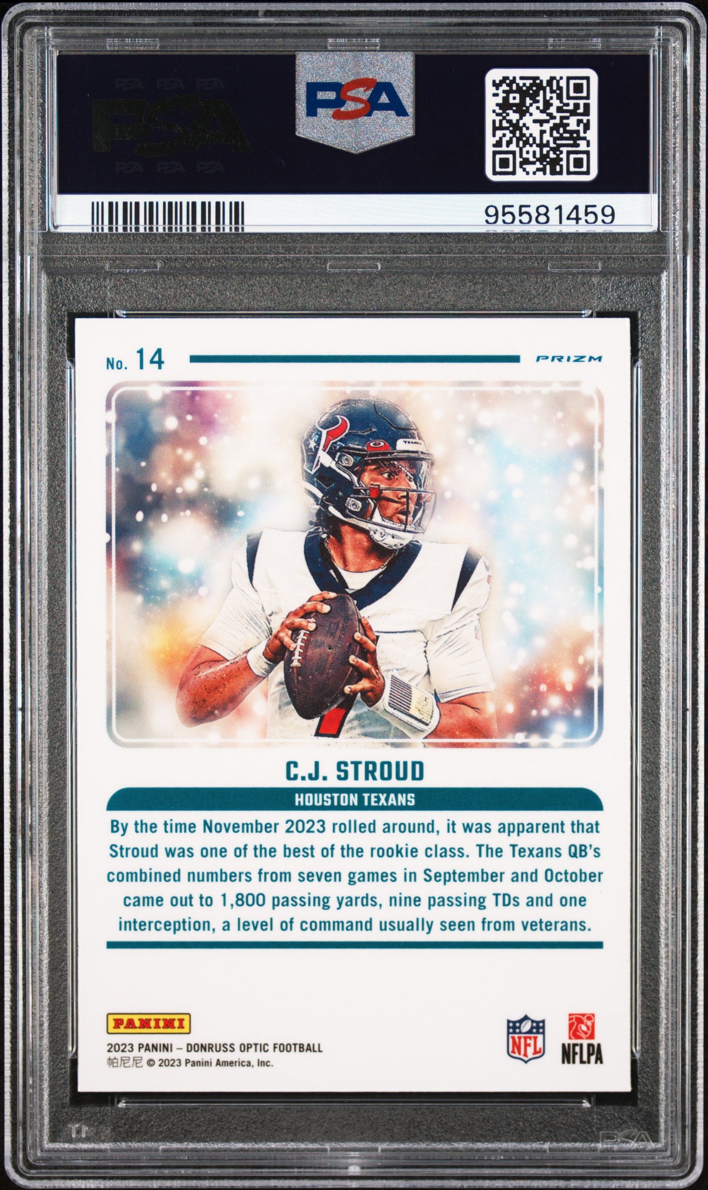 2023 Panini Donruss Optic Cj Stroud Mythical PSA 9