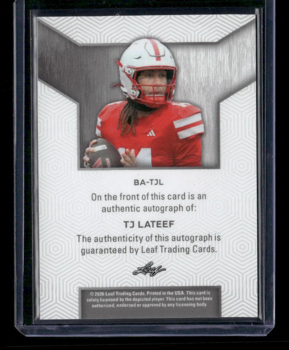 2026 Leaf Trinity TJ Lateef Auto #/40
