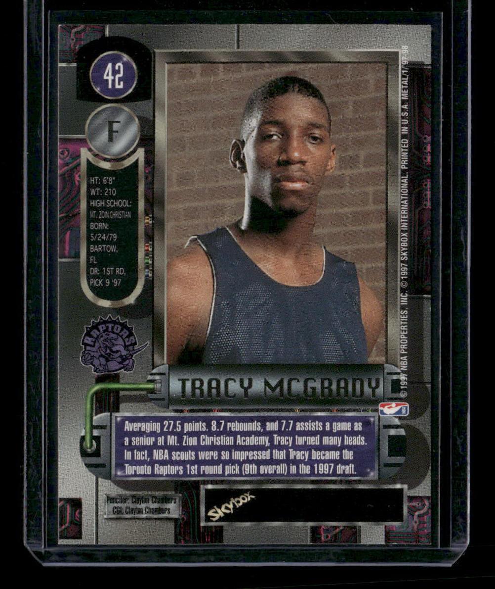 1997-98 Metal Universe #42 Tracy McGrady