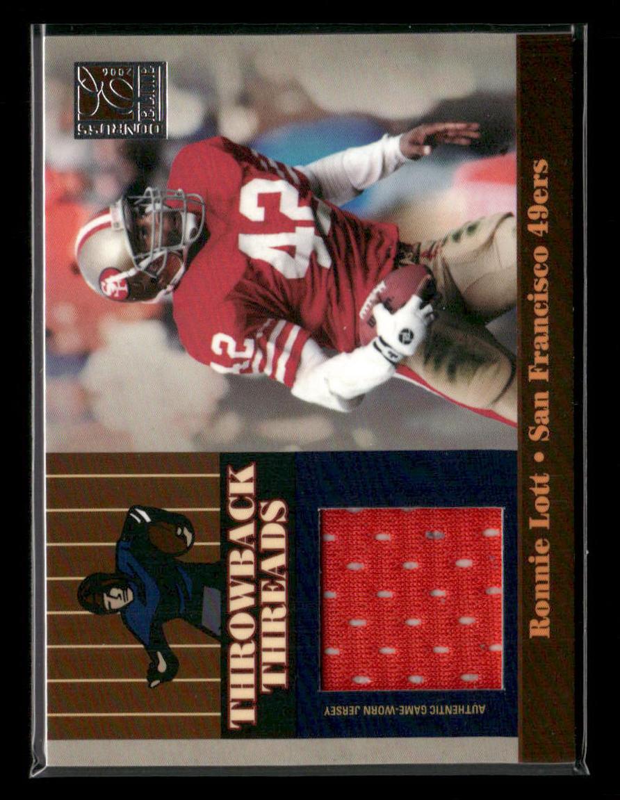 2006 Donruss Elite #TT-23 Lawrence Taylor Ronnie Lott Throwback Threads #/249