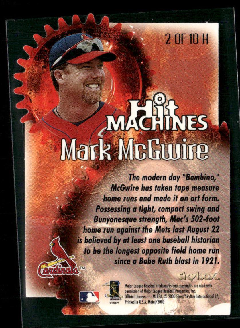 2000 Metal #2 H Mark McGwire Hit Machines
