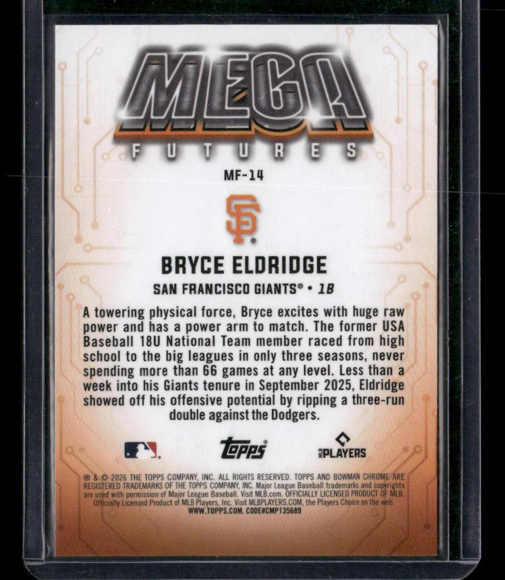 2026 Bowman #MF-14 Bryce Eldridge Mega Futures