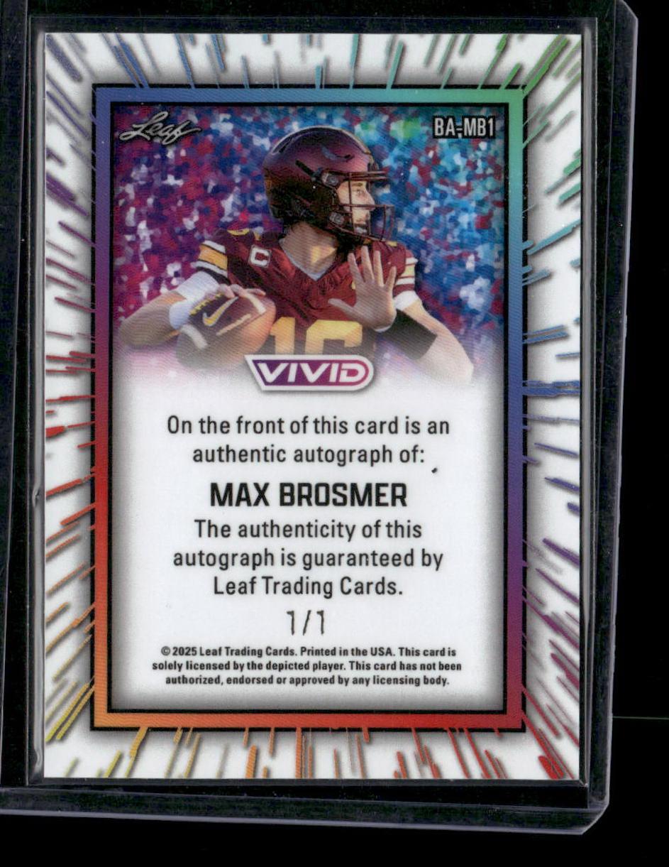 2025 Leaf Vivid Max Brosmer Auto #/1