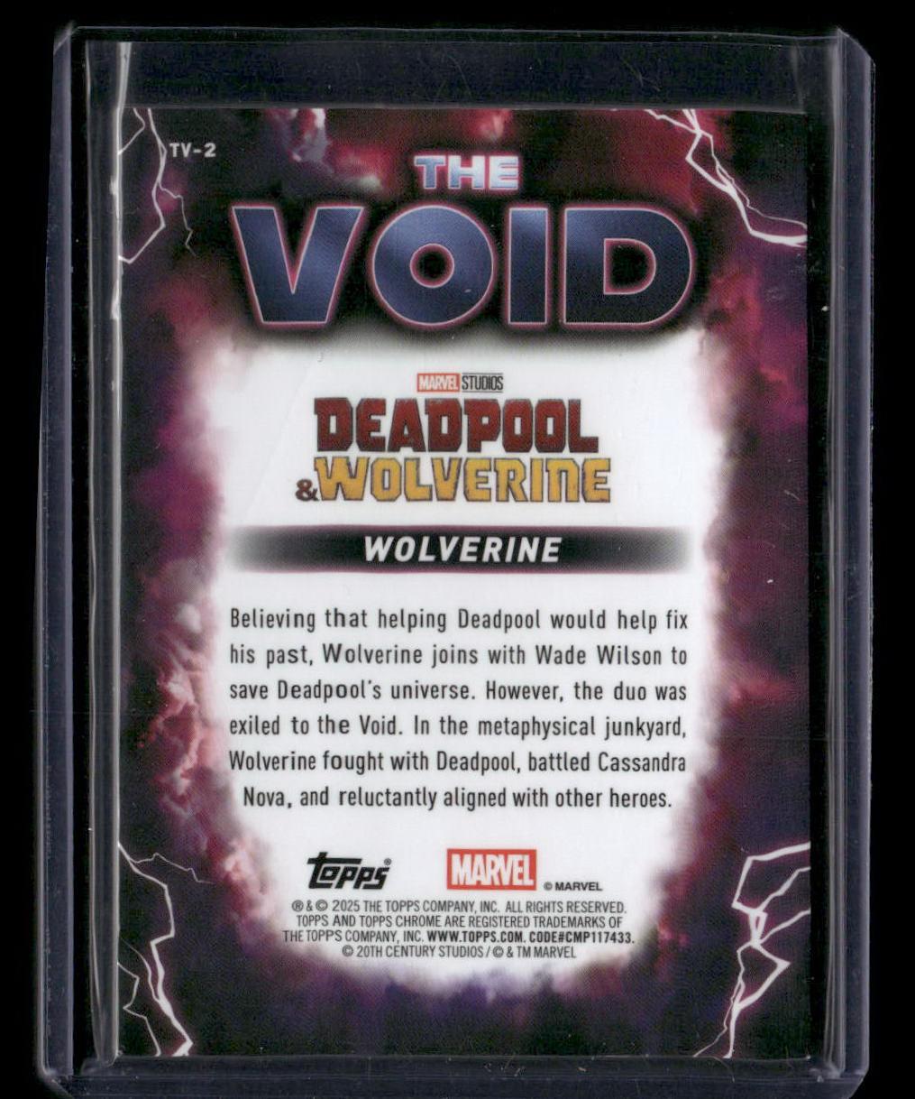 2025 Topps Chrome Marvel Deadpool & Wolverine Wolverine The Void Case Hit