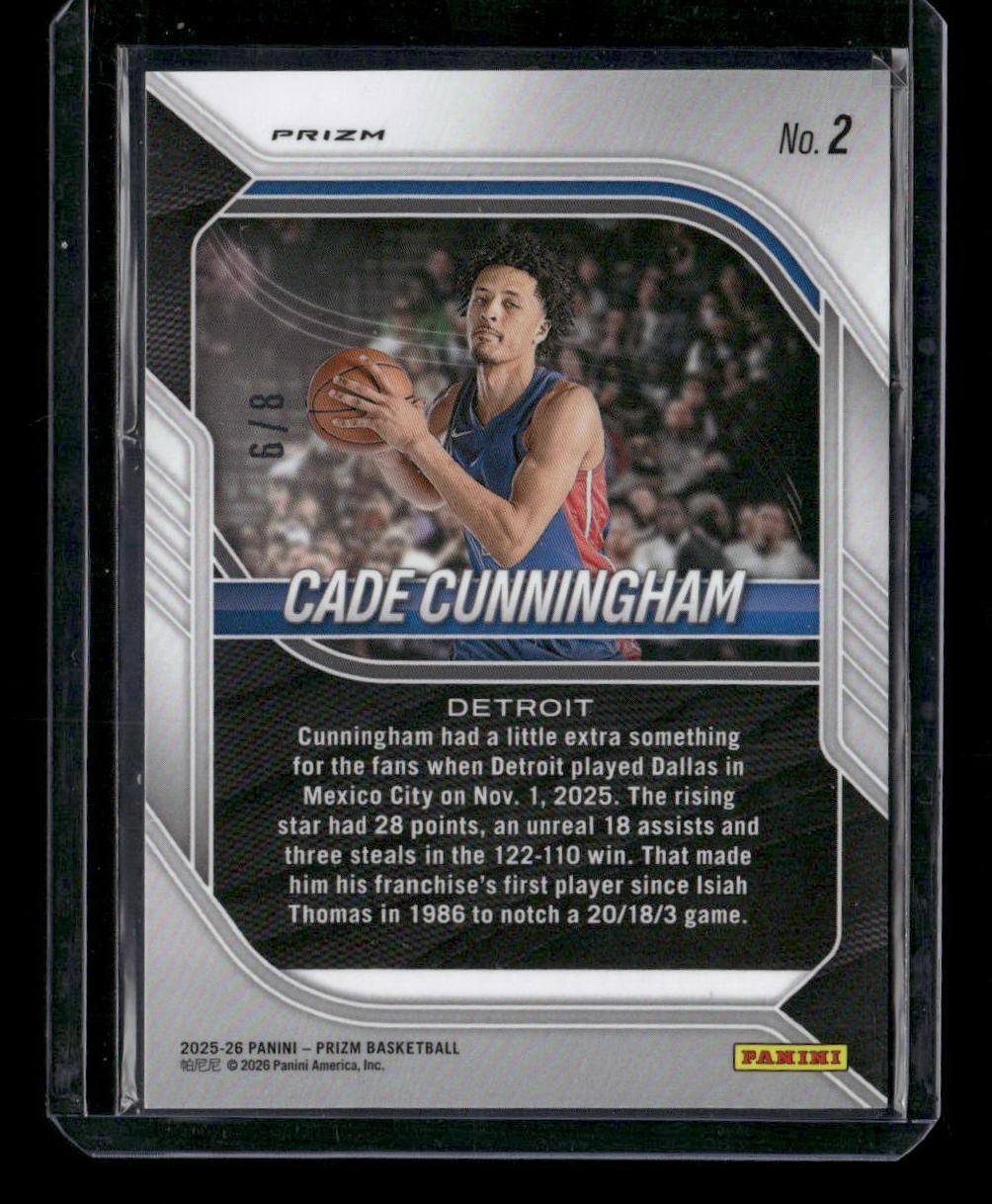 2025 Prizm Cade Cunningham Plum Blossom #/8