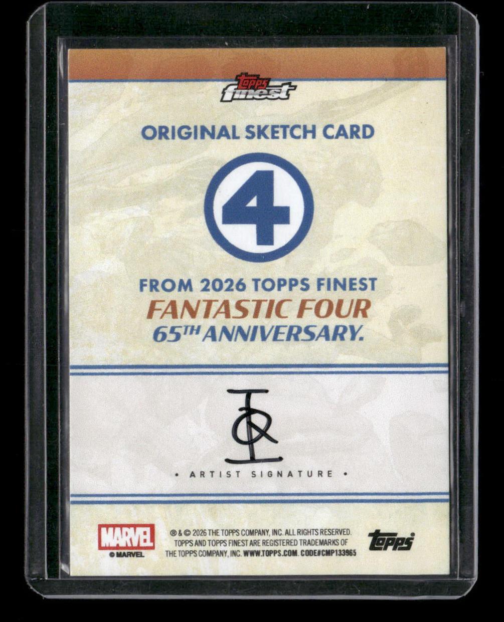 2026 Topps Finest Ultron Original Sketch Card #1/1
