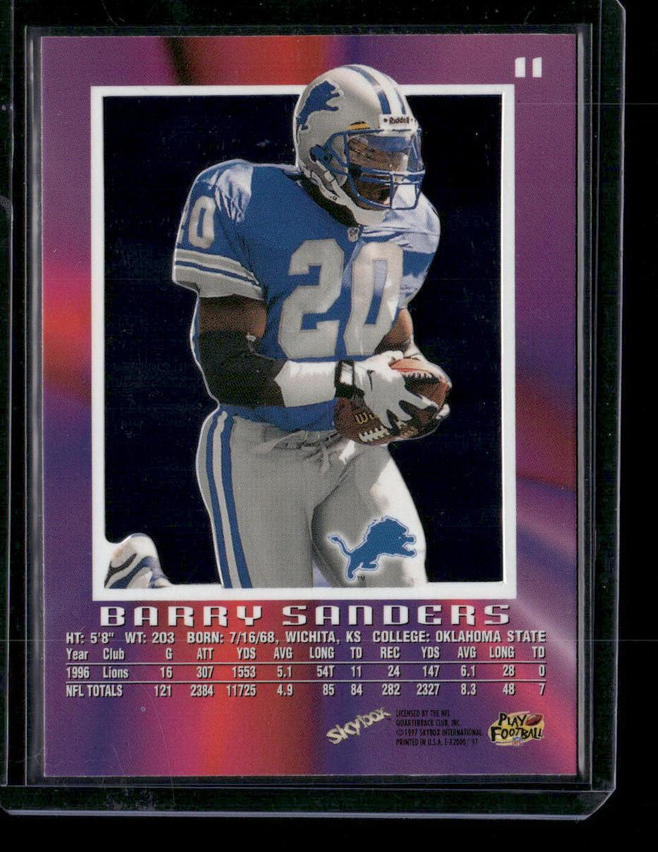 1997 SkyBox E-X2000 #11 Barry Sanders