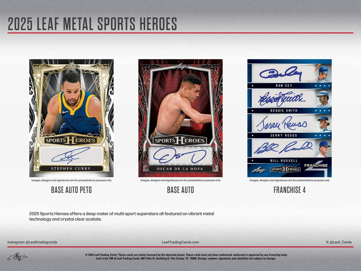 Leaf 2025 Sports Heroes (1) Hobby Box