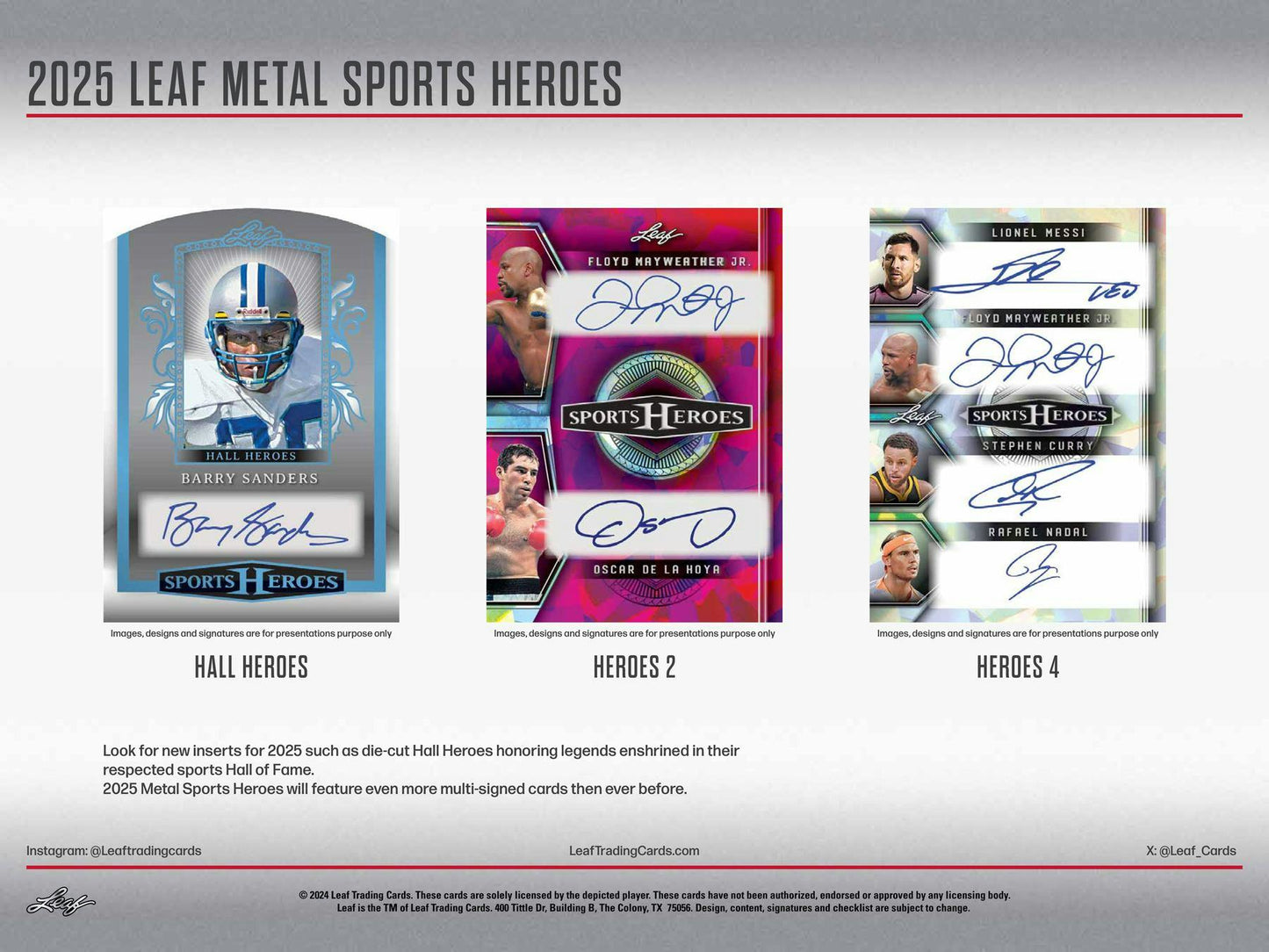 Leaf 2025 Sports Heroes (1) Hobby Box