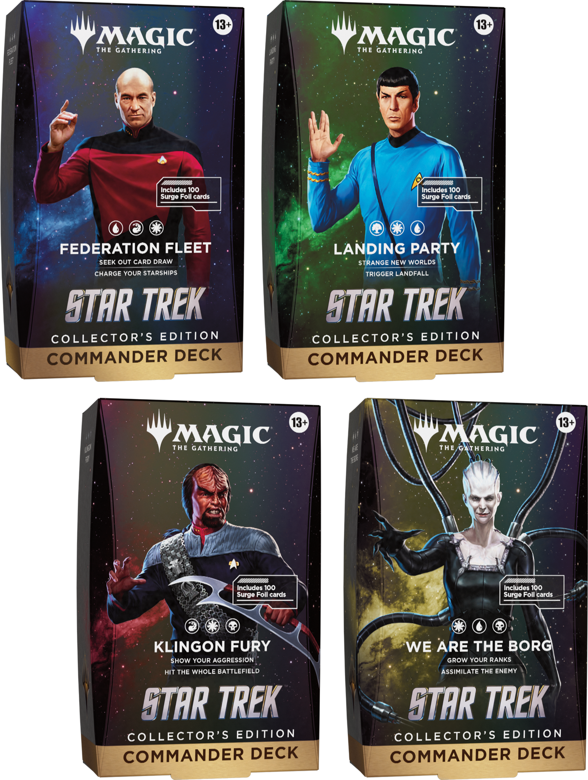 Magic The Gathering Universes Beyond Star Trek Collector Commander Deck Case