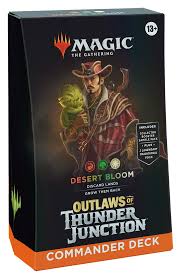 Magic The Gathering TCG Outlaws of Thunder Junction Commander Deck Desert Bloom Sealed Box