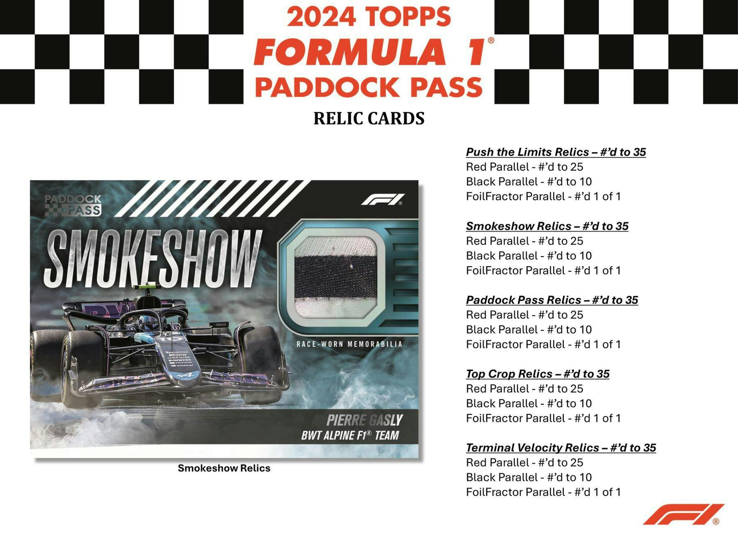 Topps 2024 F1 Paddock Pass Formula 1 (1) Hobby Box