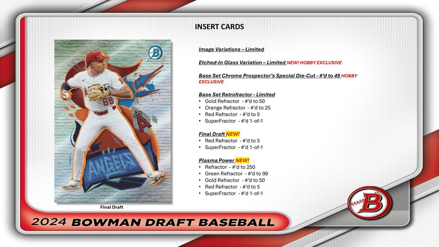 2024 Bowman Draft Jumbo Hobby Box