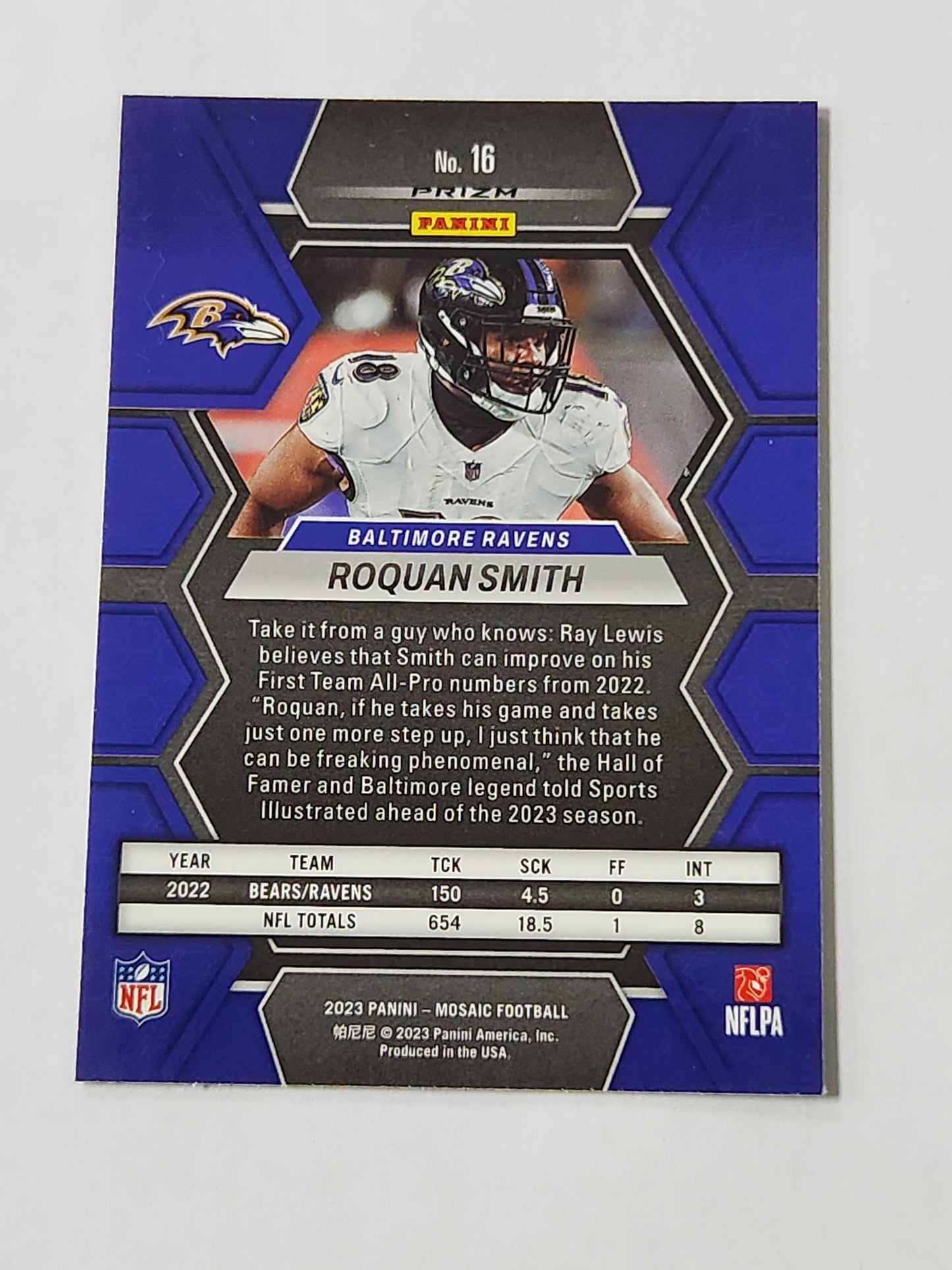 2023 Mosaic Roquan Smith Genesis Case Hit