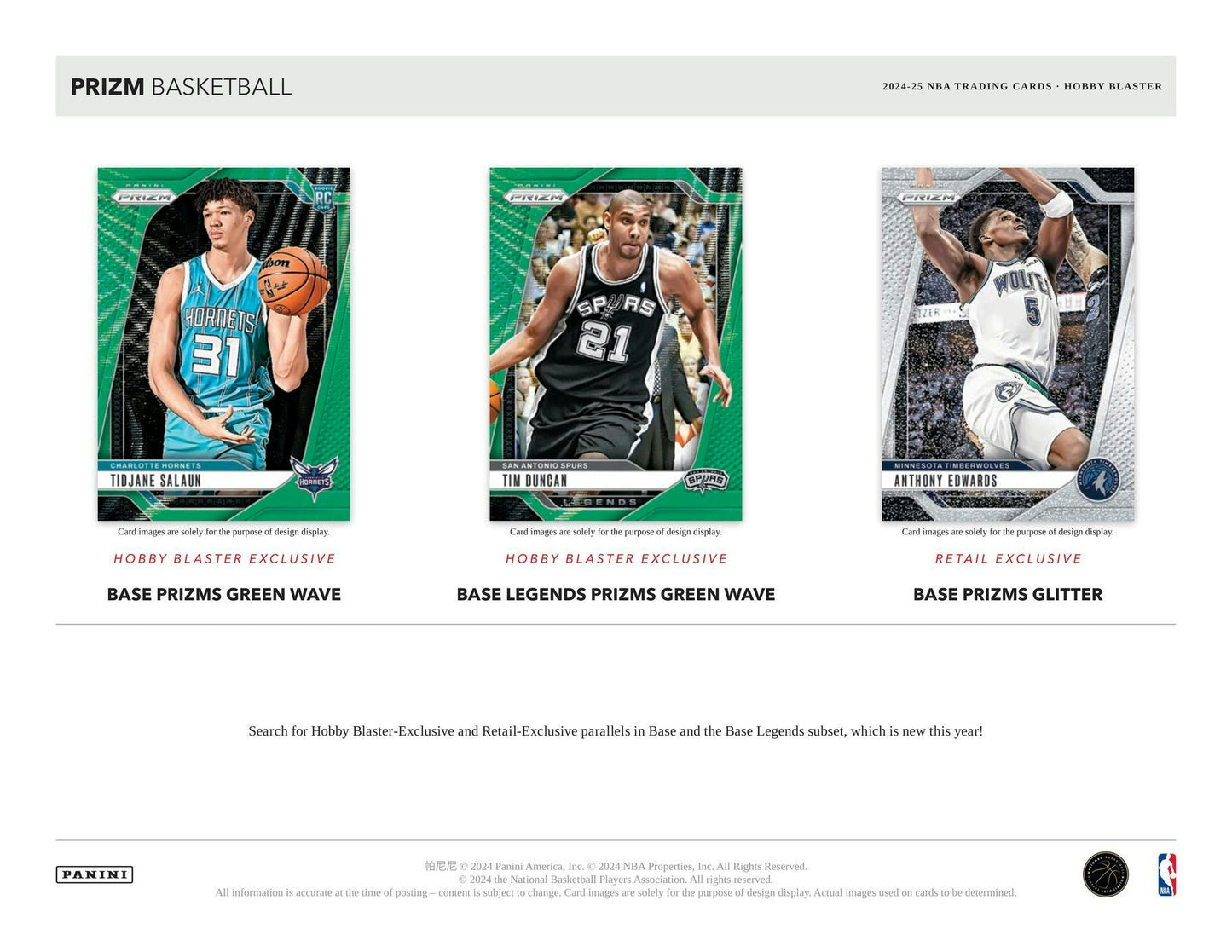 2024-25 Panini Prizm Basketball Hobby Blaster Box