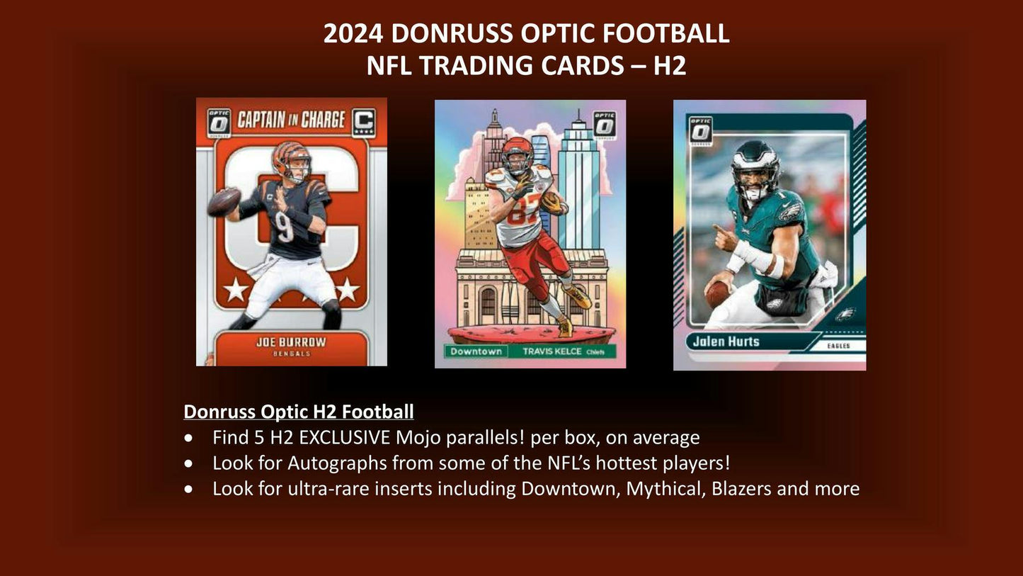 Panini 2024 Donruss Optic Football H2 Hobby Box
