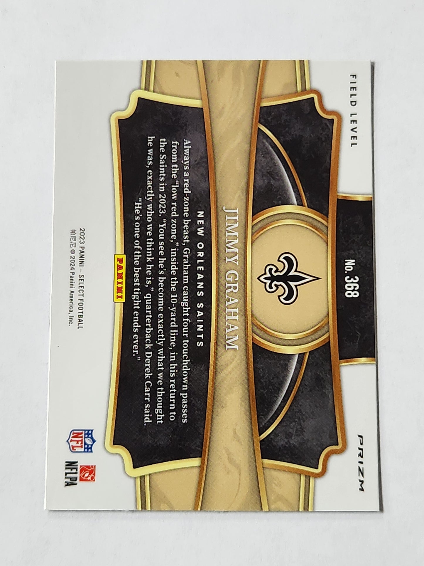 2023 Select Jimmy Graham Field Level Zebra Case Hit SSP