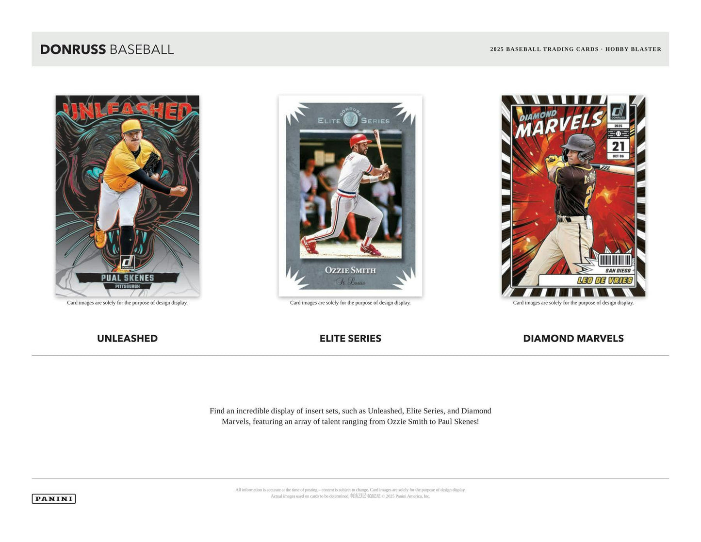 2025 Donruss Panini Baseball Hobby Blaster