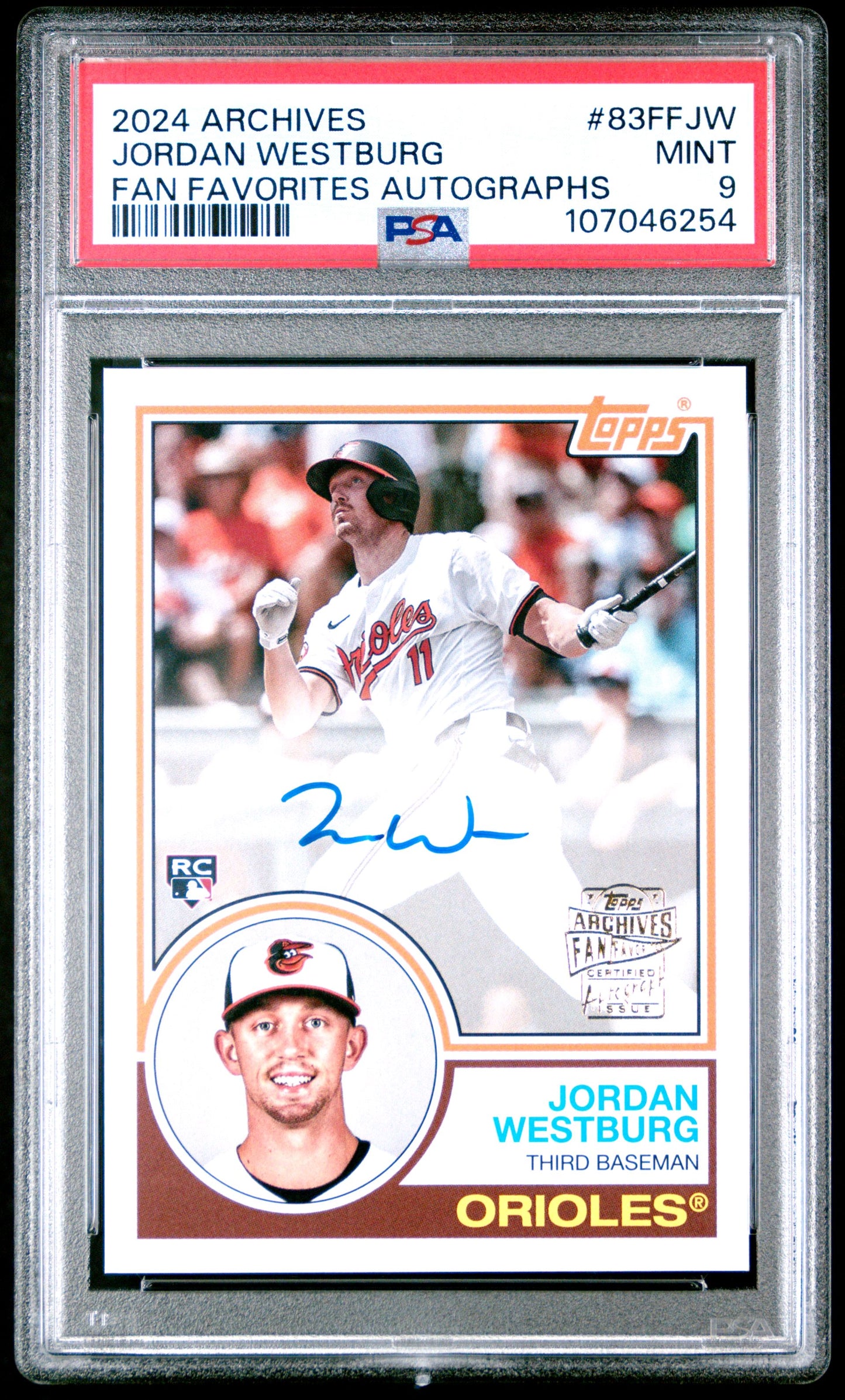 2024 TOPPS ARCHIVES FAN FAVORITES AUTOGRAPHS #83FFJW JORDAN WESTBURG FAN FAVORITES AUTOGRAPH