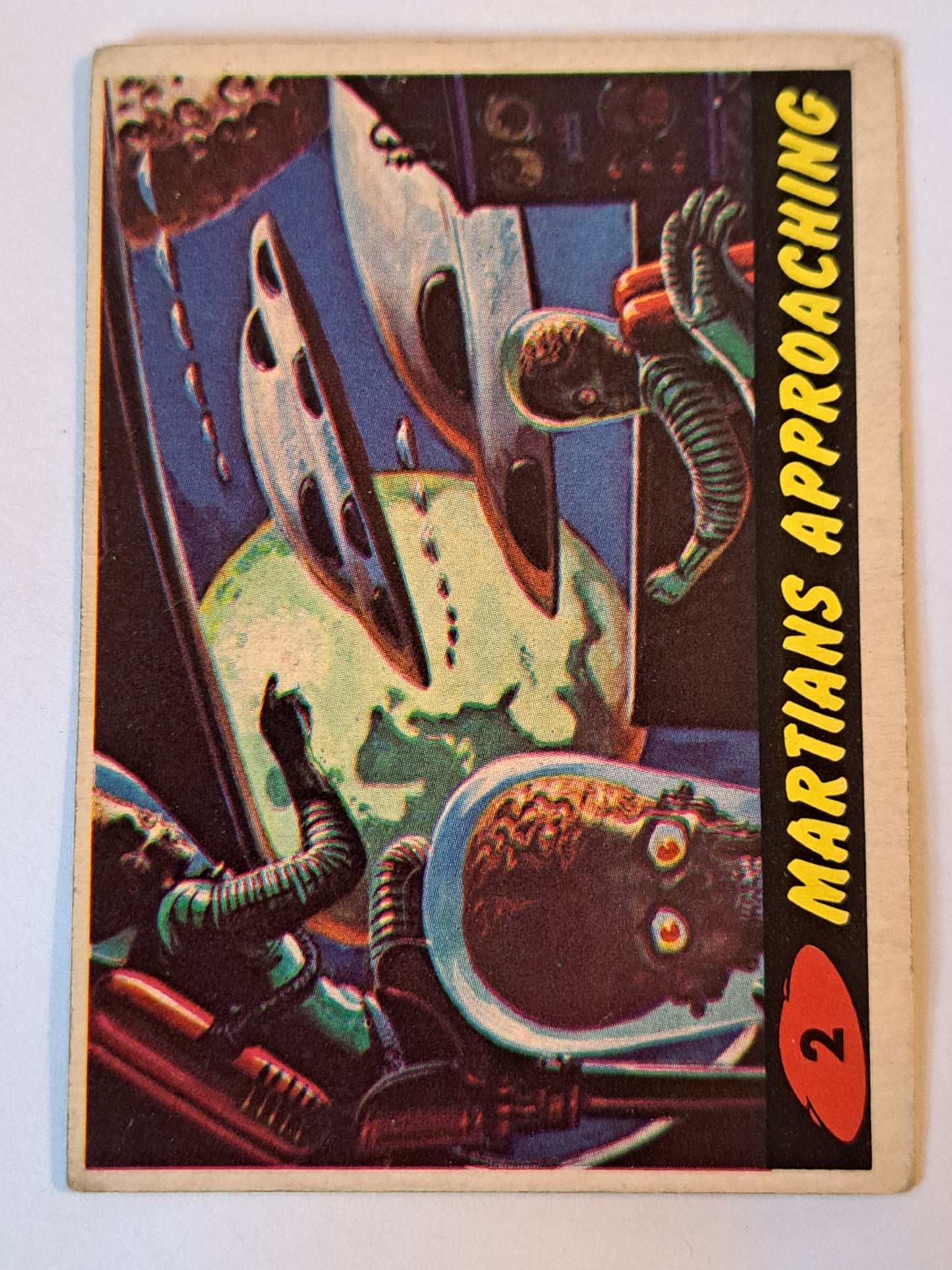 Vintage 1962 Topps Mars Attacks! Martians Approaching Card #2