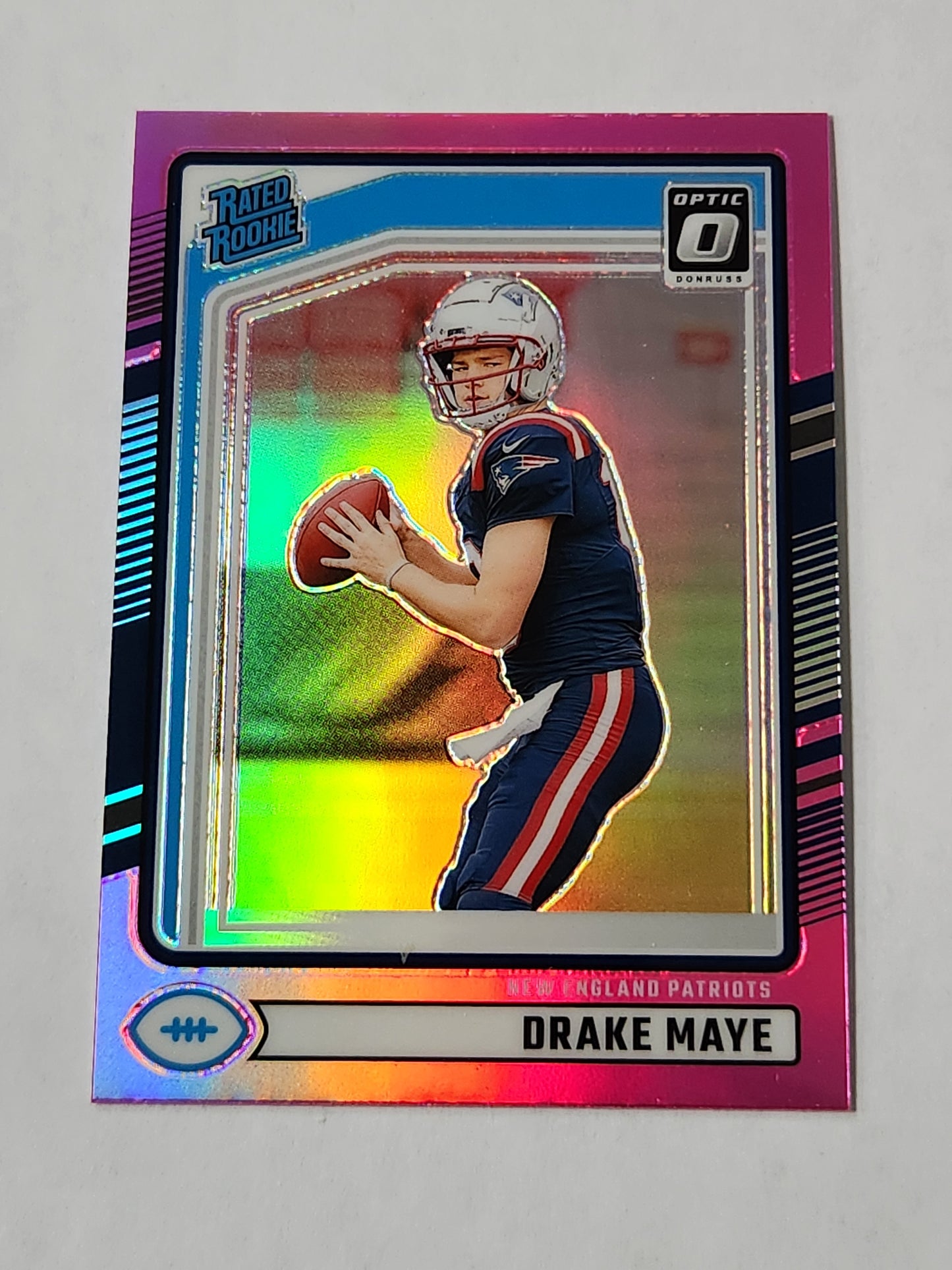 2024 Donruss Drake Maye Pink Rated Rookie Optic Preview