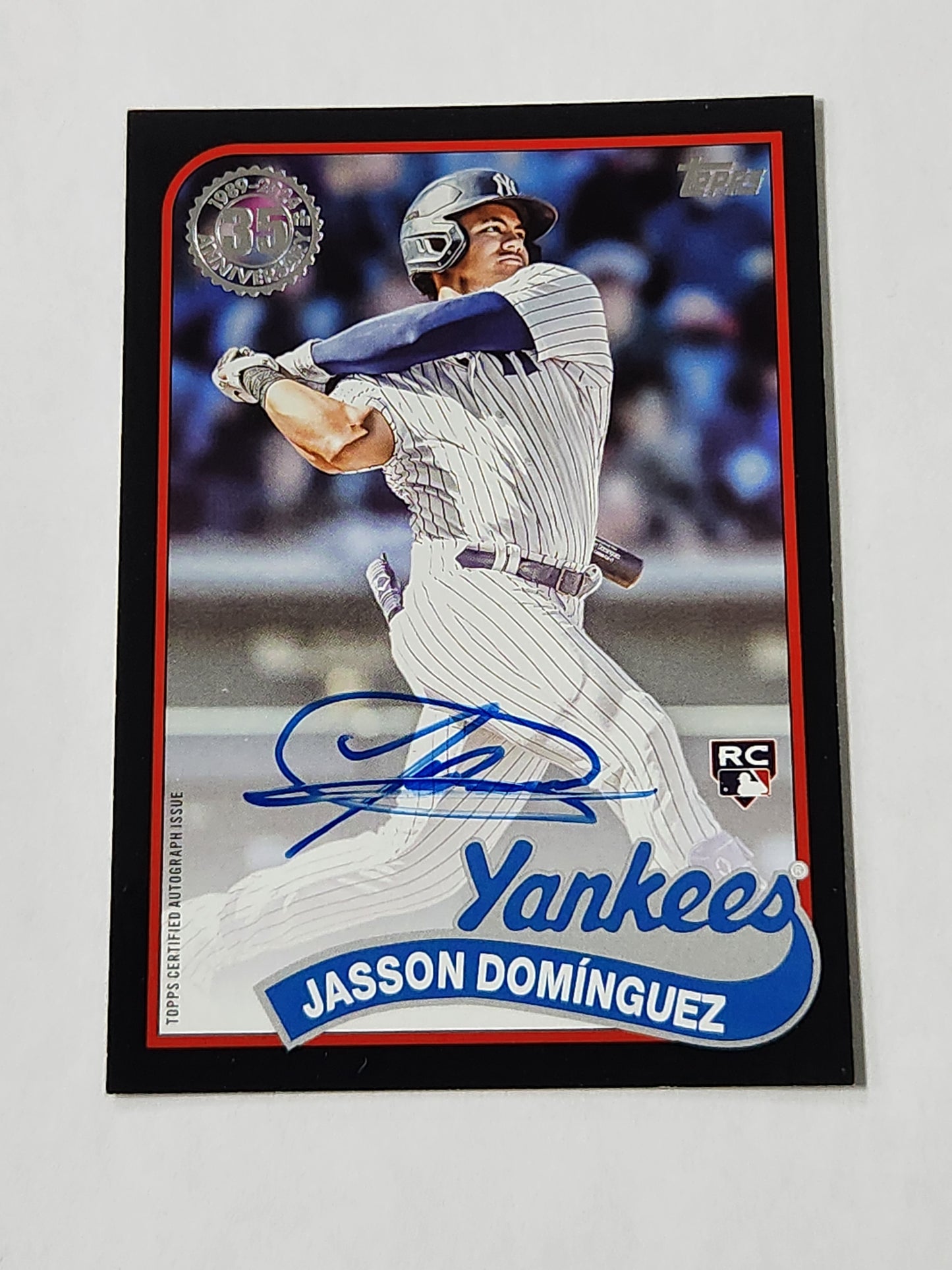 2024 Topps 35th anniversary Jasson Dominguez Rookie Auto /199 89BA-JD