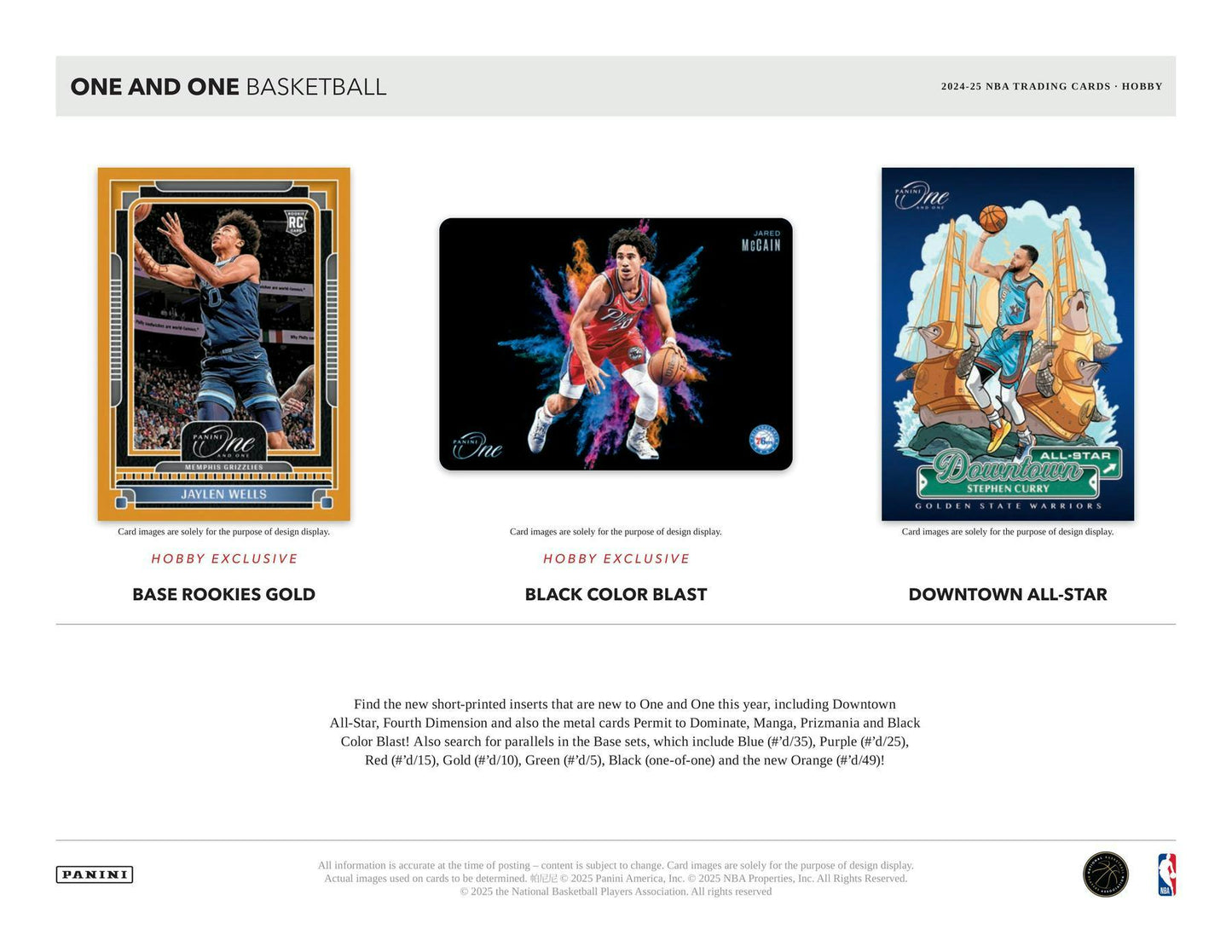 Panini One and One NBA 2024-25 Hobby Box