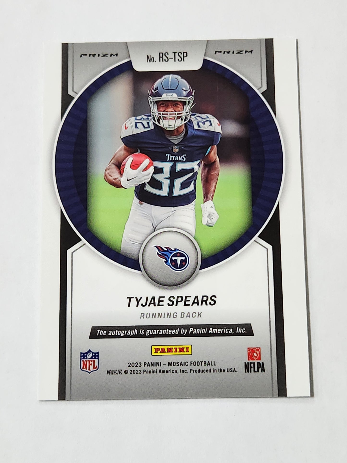 2023 Mosaic Tyjae Spears Scripts Rookie Auto RS-TSP