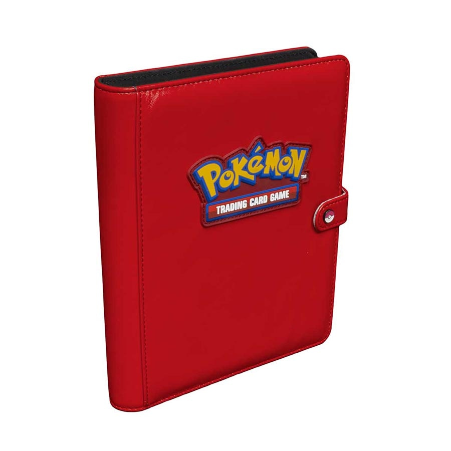 Ultra Pro 4 Pocket Pokémon Red Premium Snap Binder with Logo
