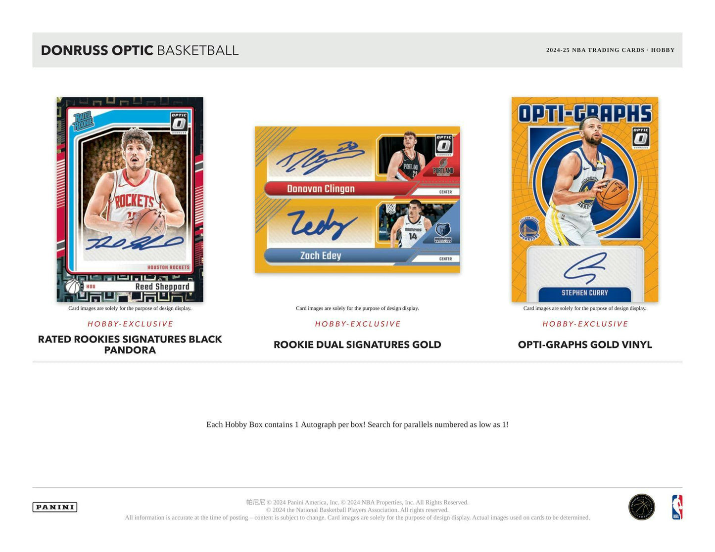 Panini Donruss Optic Basketball 2024-25 Hobby Box