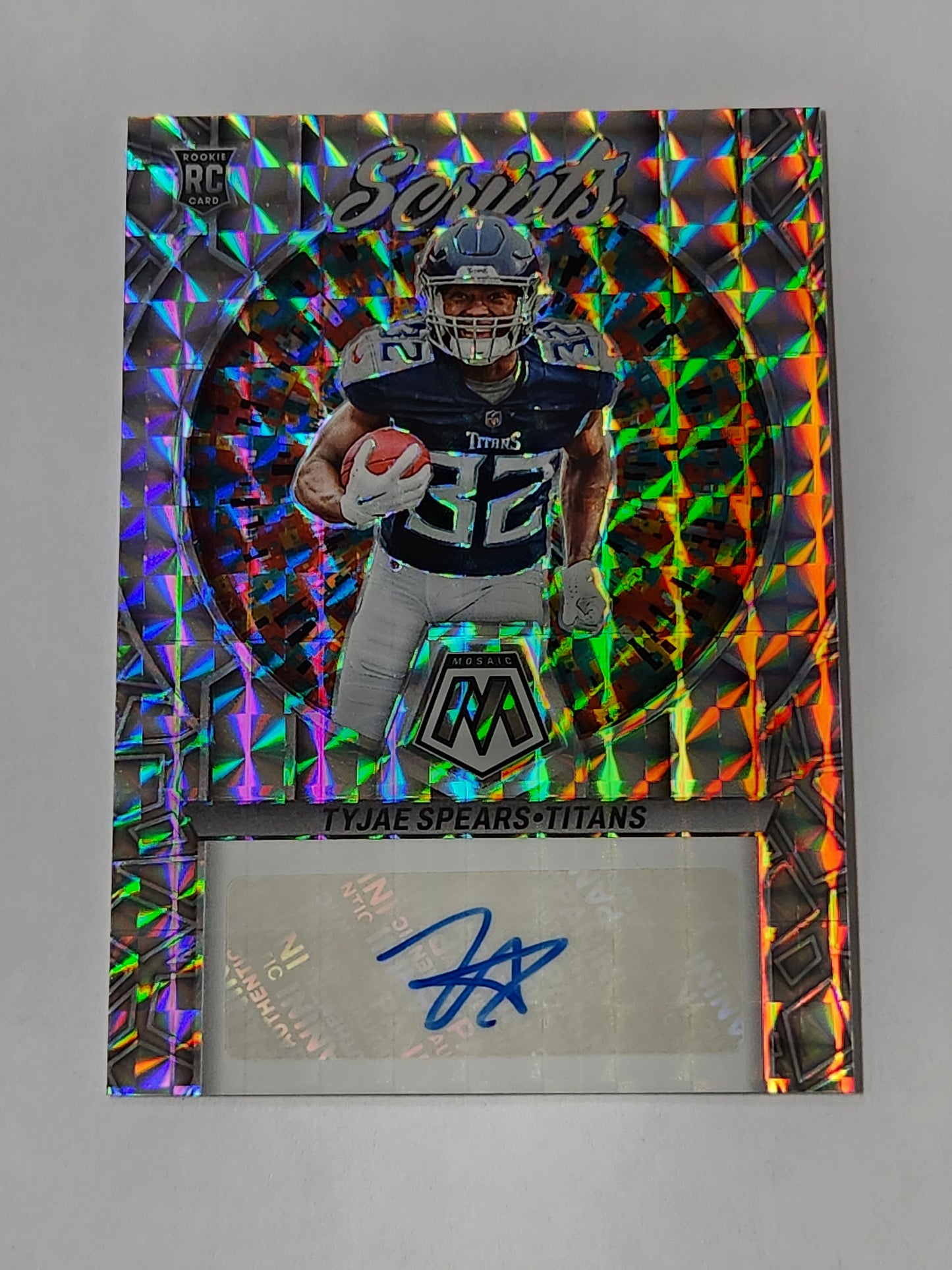 2023 Mosaic Tyjae Spears Scripts Rookie Auto RS-TSP