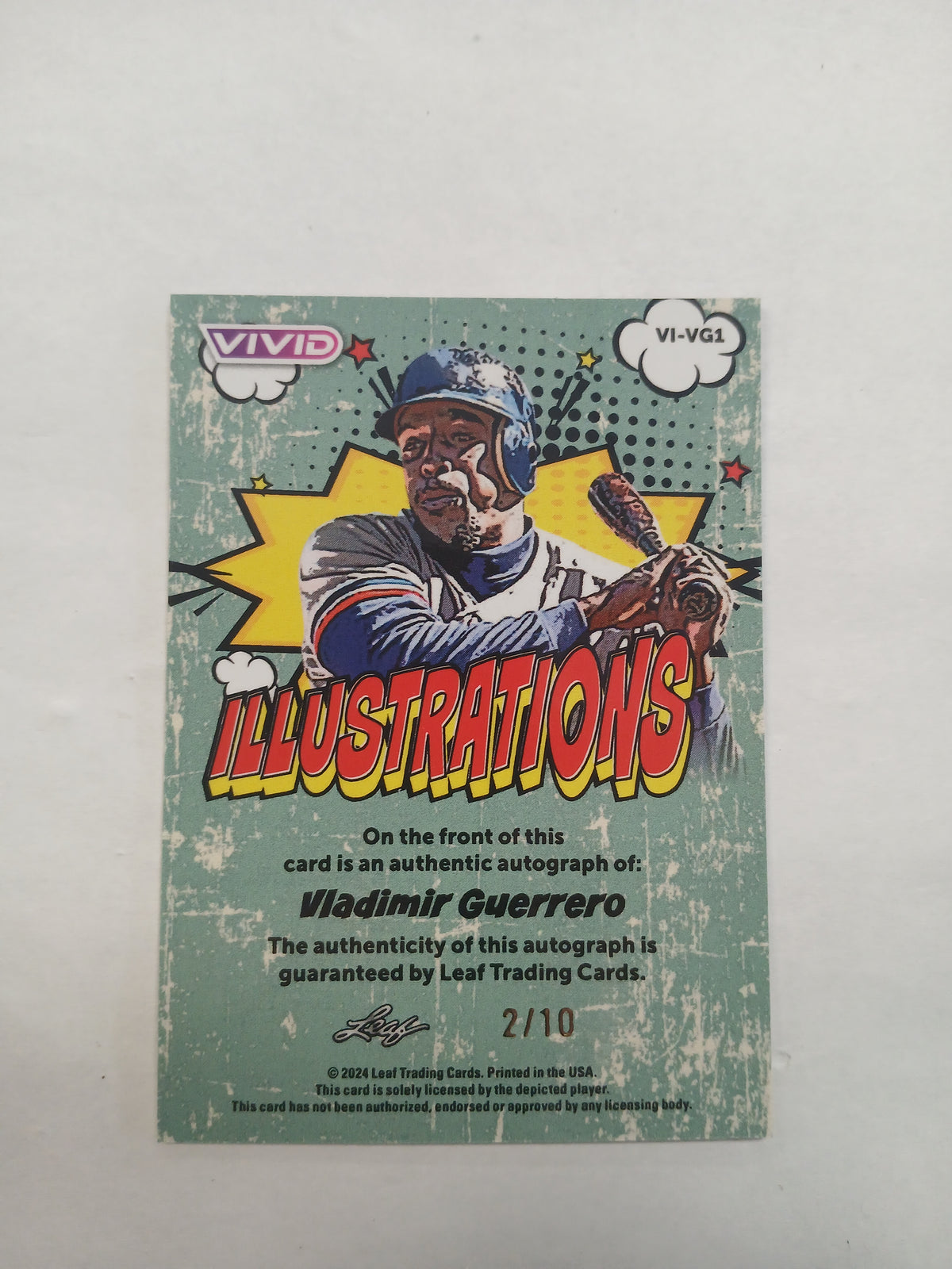 2024 Leaf Vivid Vladimir Geurrero Illustrations Auto #/10