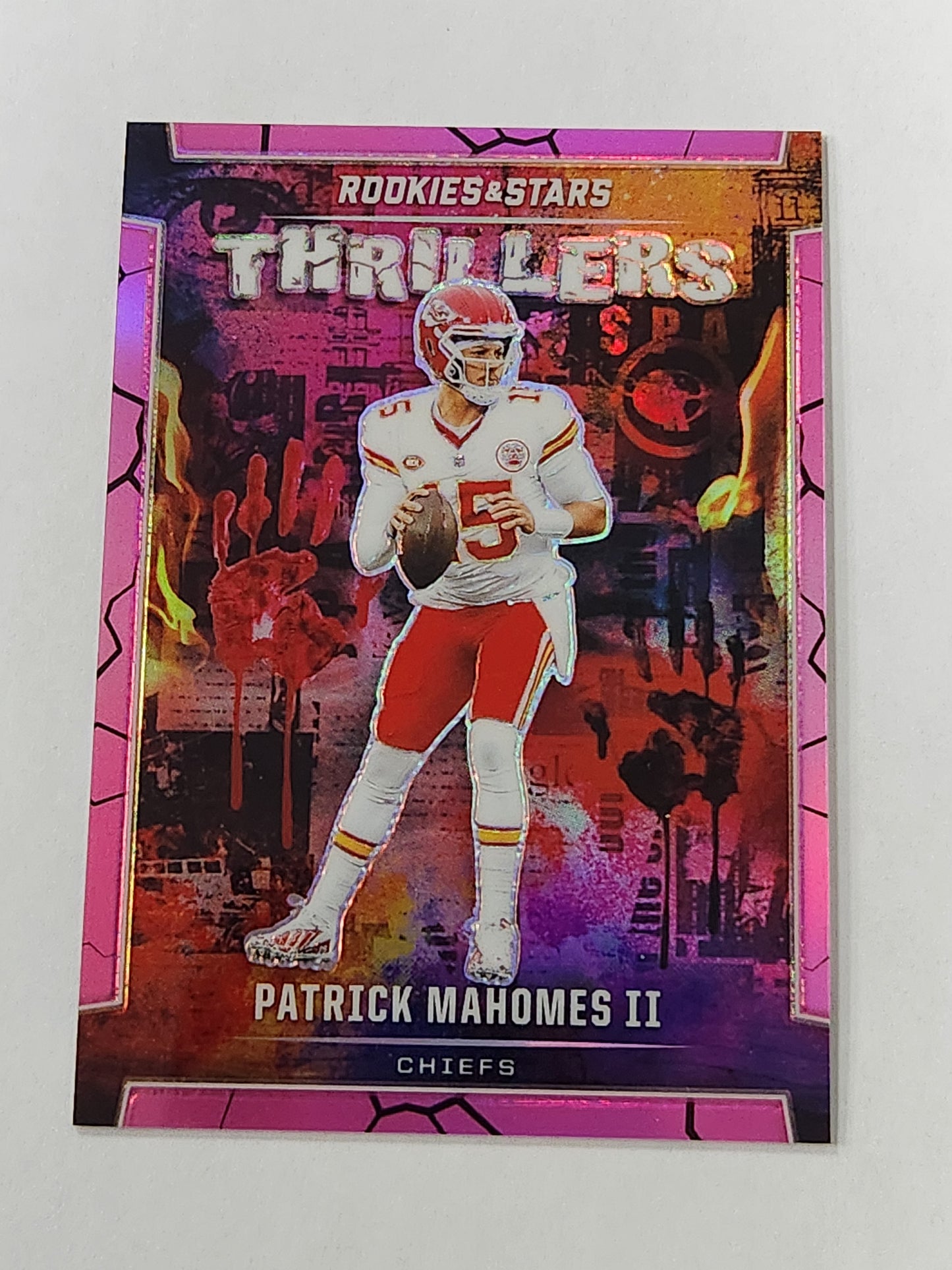2024 Rookies and Stars Thrillers Patrick Mahomes Pink # /75