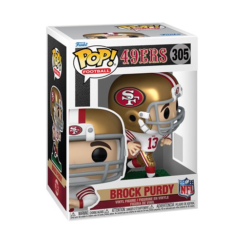 NFL 49ers Brock Purdy Funko Pop! Vinyl Figure #305