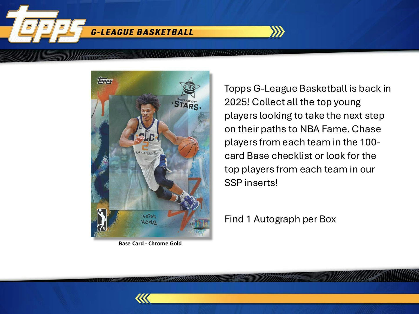 2024-25 Topps NBA G League Basketball Hobby Box