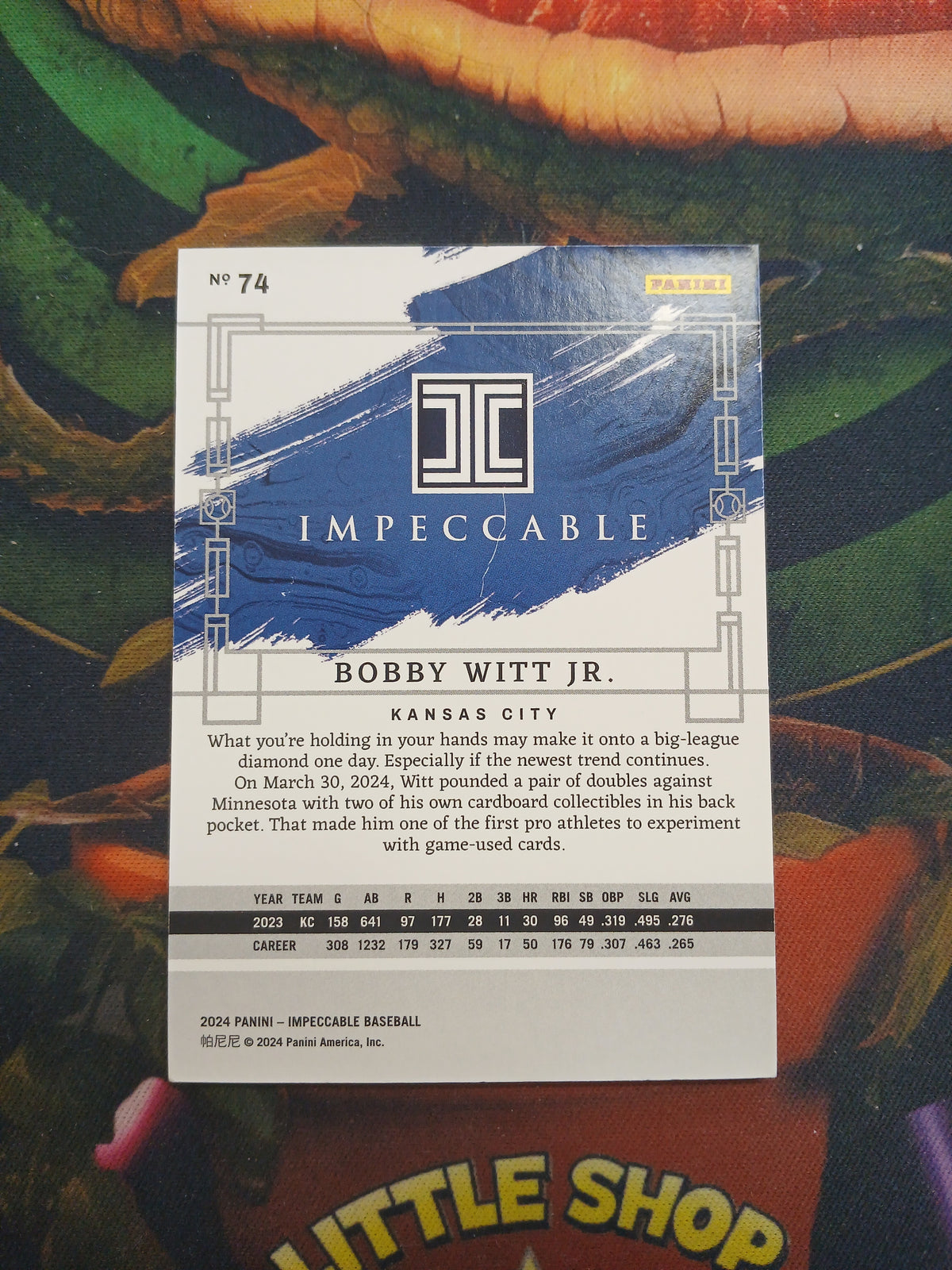 2024 Impeccable Bobby Witt Jr #/25