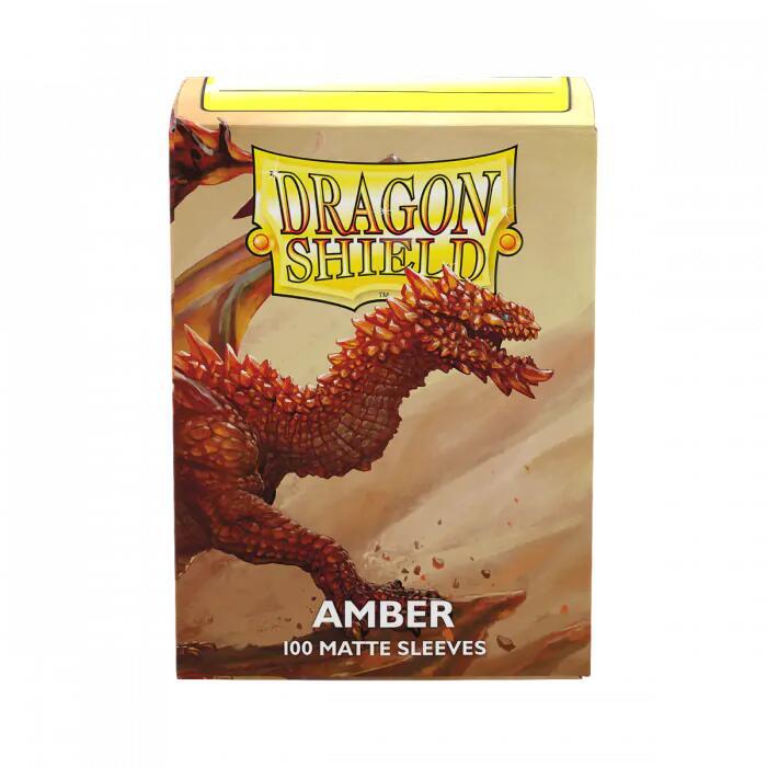 Dragon Shield Standard Size Sleeves Amber Matte 100CT #11059