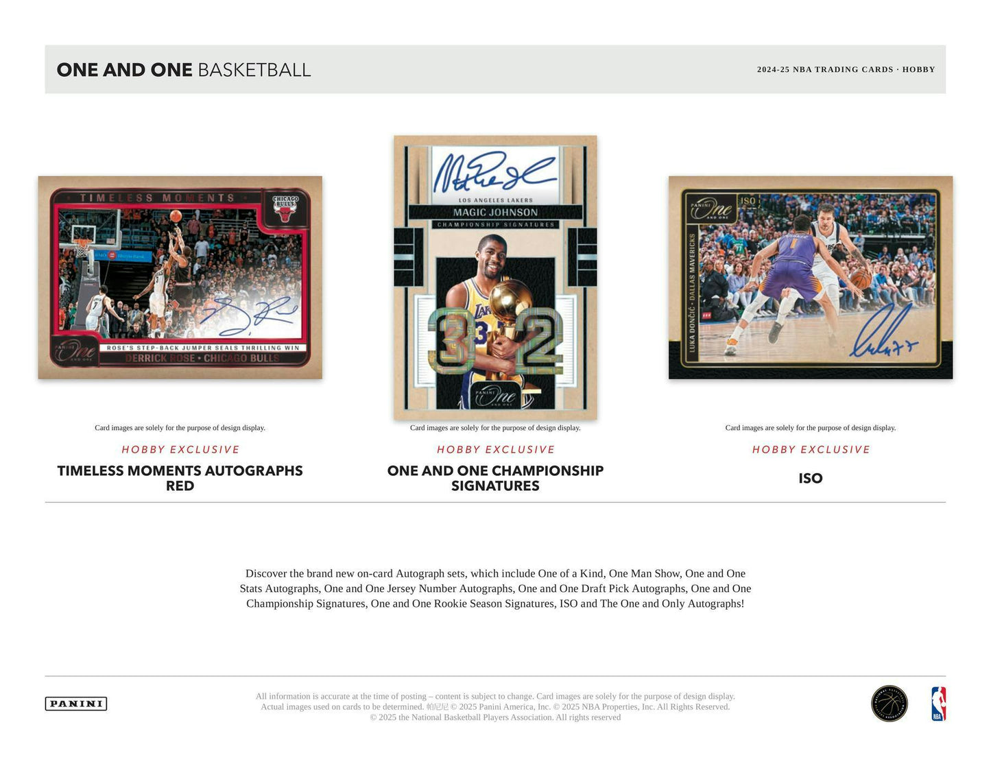 Panini One and One NBA 2024-25 Hobby Box