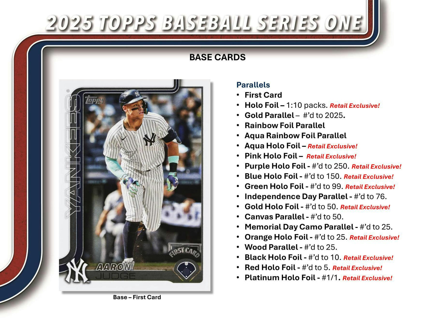 Topps 2025 Series One MLB Baseball (1) Tin