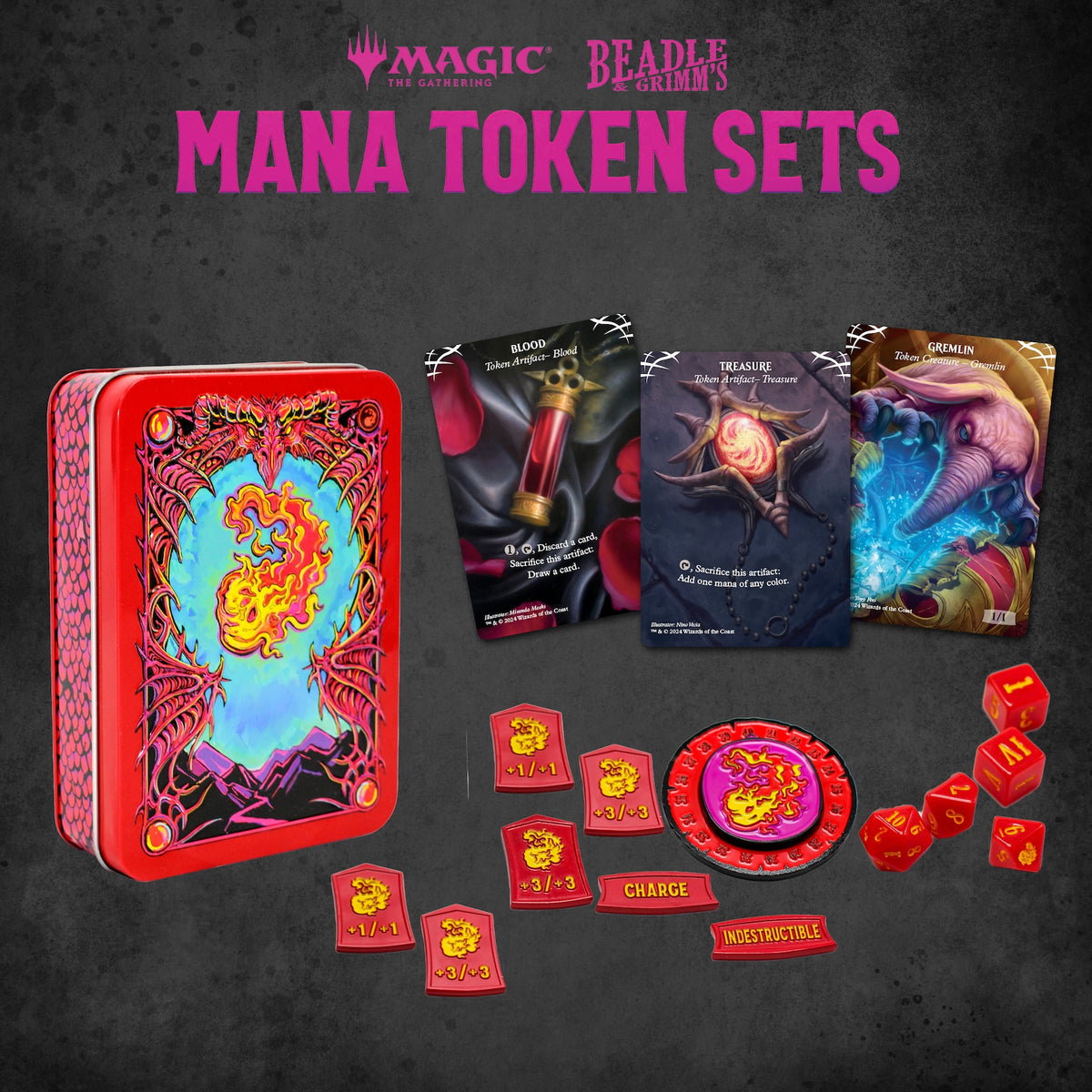 Beadle & Grimm's Red Mana Token Set