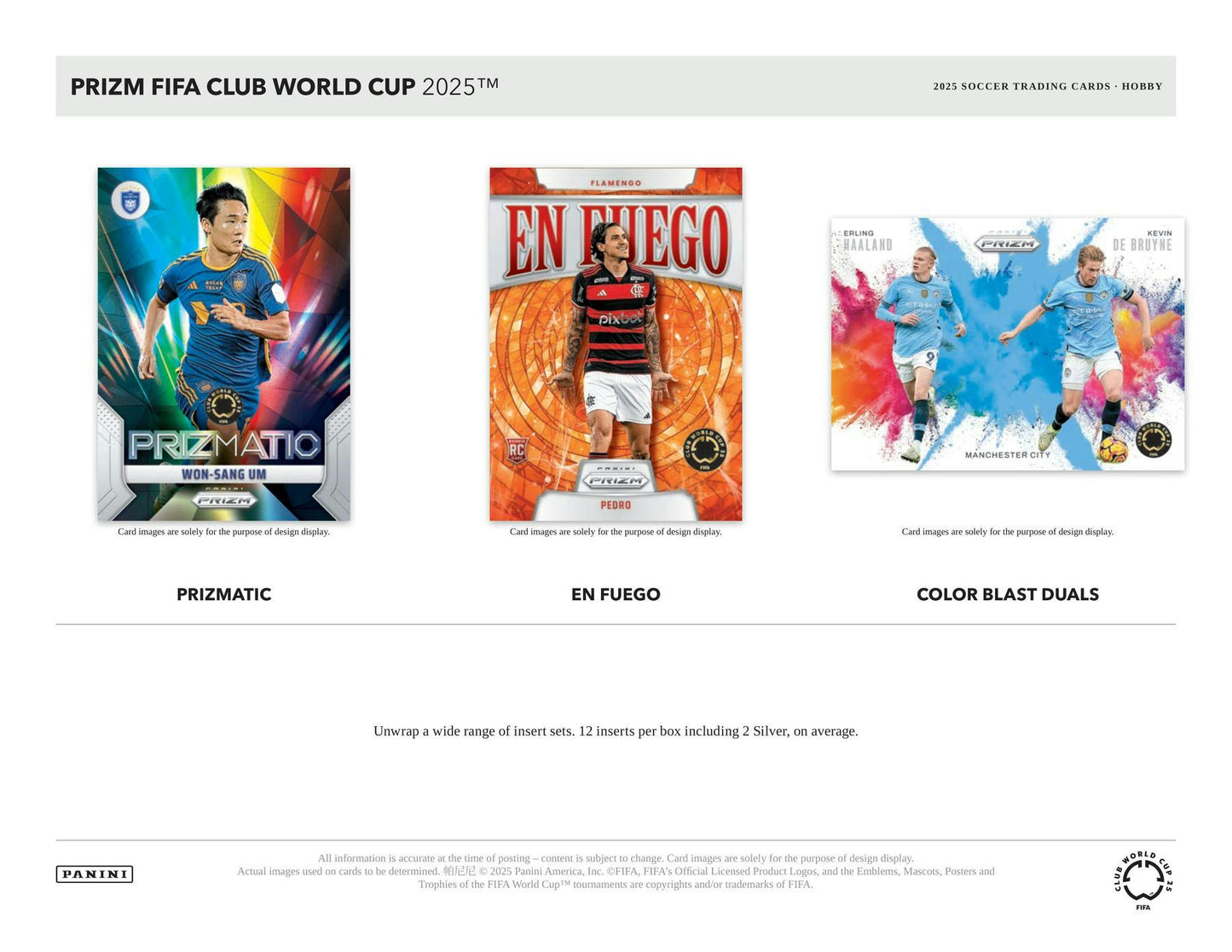2025 Panini Prizm Club World Cup FIFA Hobby Box